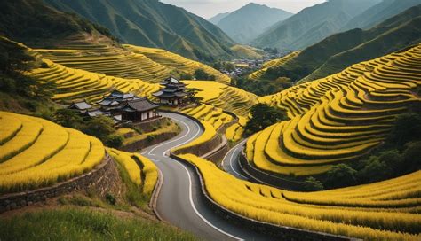 Yellow Spring Road Japan Real: Explore Japans Beauty 2024!