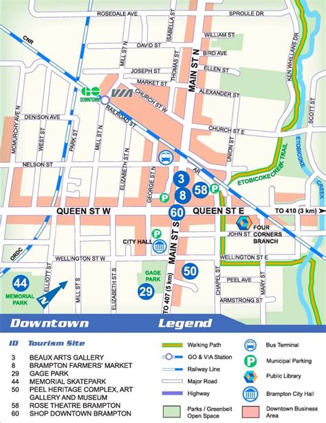 Brampton sightseeing map - Ontheworldmap.com