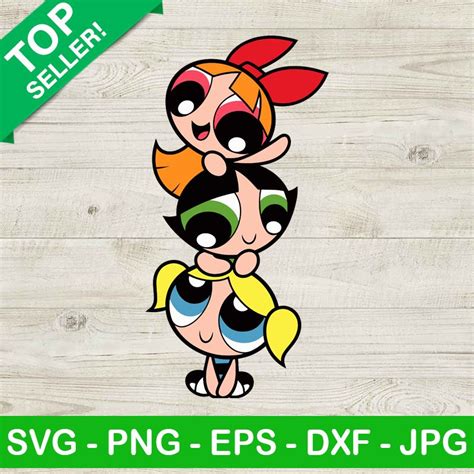 Powerpuff Girls SVG, Powerpuff Girls Characters SVG, Cartoon SVG ...