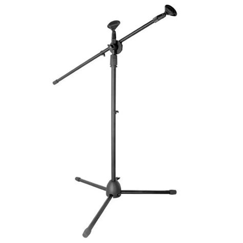 Universal Microphone Tripod Floor Stand Adjustable Microphone Clip Holder Detachable Double ...