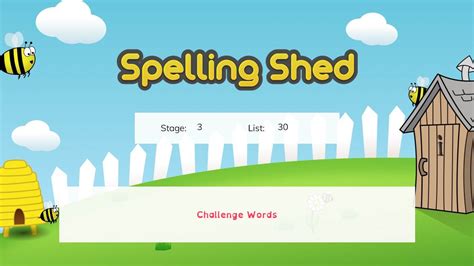 Spelling Shed - EdShed Resource // Spelling Shed Curriculum – Stage 3 – Lesson 30 - Challenge Words