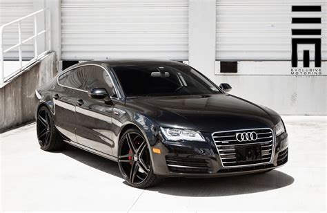 Audi A7 Quattro Sitting on Black Custom Wheels by XO Luxury — CARiD.com Gallery