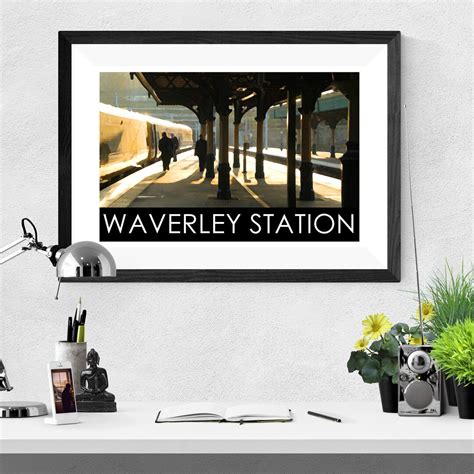 Waverley Station Travel Poster Photographic Print - Etsy