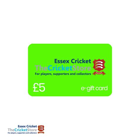 £5 E-Gift Card – The Cricket Store at Essex Cricket