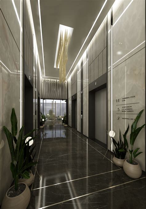 Apartment lift lobby | Behance