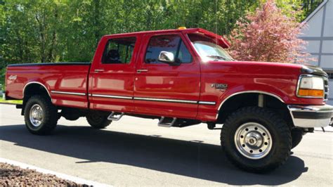 1997 Ford F-350 XLT Crew Cab Pickup 4-Door 4X4 7.3L Powerstroke Diesel ...