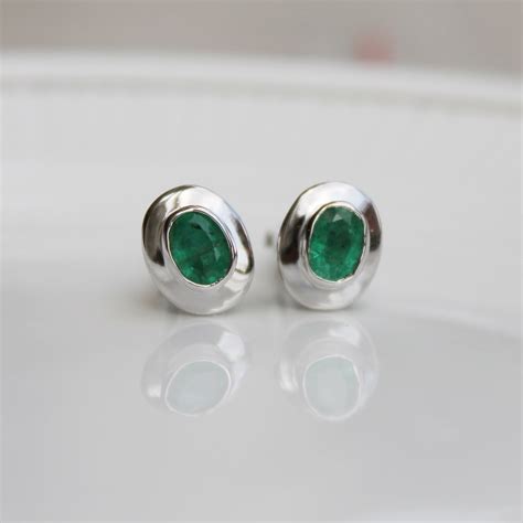 Emerald Iridescent Cufflink, Solid 925 Silver Cufflink, Natural Emerald ...