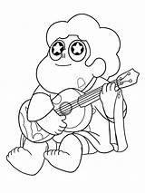 Steven Universe Playing Guitar coloring Page  Download Print Or Color sketch template