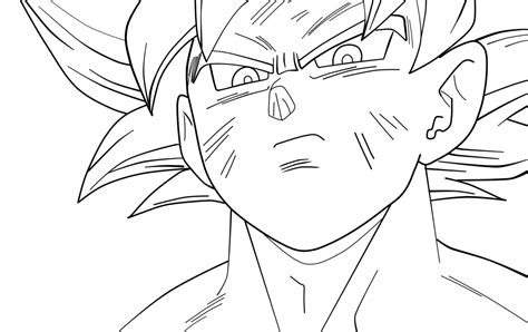 Goku Mastered Ultra Instinct [Lineart] by daimaoha5a4 on DeviantArt