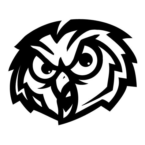 Black and White Owl Logo - LogoDix