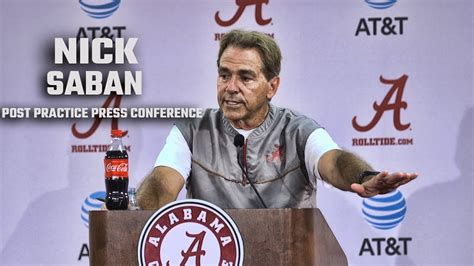 Nick Saban's press conference after first day of fall camp - YouTube