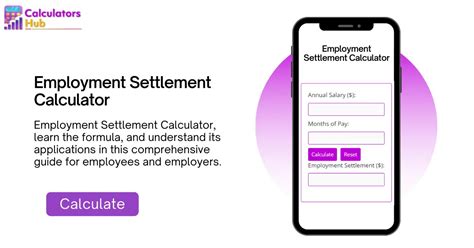 Employment Settlement Calculator| Know Your Rights