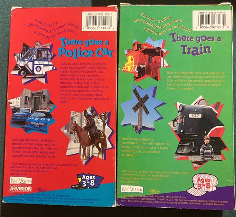 VHS Children's Videos There Goes a Police Car Train | Etsy