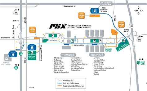 Maps & Directions | Phoenix Sky Harbor International Airport