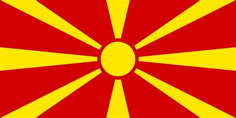 Macedonia flag coloring - country flags