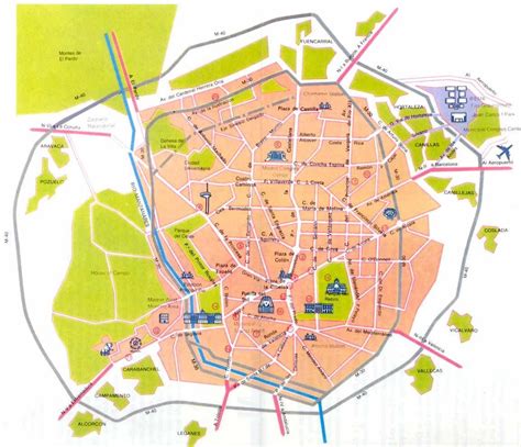 Mapa de Madrid | Barrios de Madrid | Clase de Español | Pinterest | Barrios de madrid, Mapas y ...