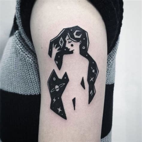 55 Gorgeous Negative Space Tattoo Designs and Ideas – Fashion Hombre