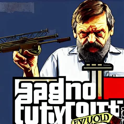 Slavoj Žižek in the style of gta v artwork, digital art | Stable ...