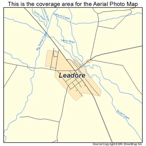 Aerial Photography Map of Leadore, ID Idaho