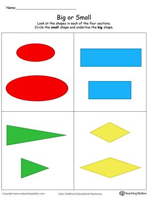 *FREE* Smallest Worksheet: Identify the Smallest Object ...