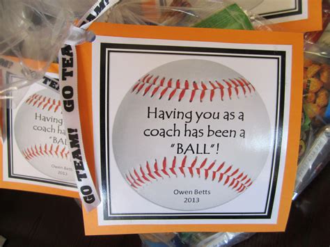 Baseball Coach Thank You Gift Tag #baseballcoach | Baseball coach gifts, Softball coach gifts ...