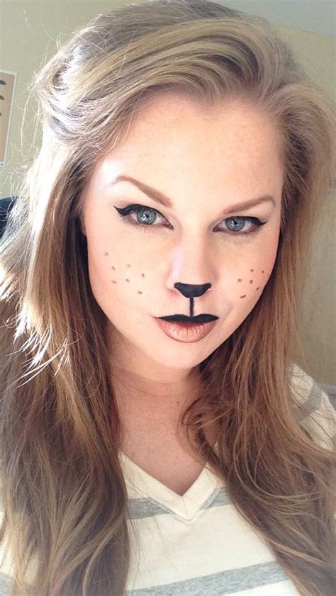 Simple lion makeup Lion Halloween, Halloween Costumes, Halloween Face ...