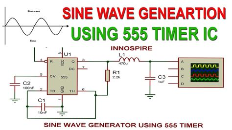 Sine Wave Generator Using 555 Timer