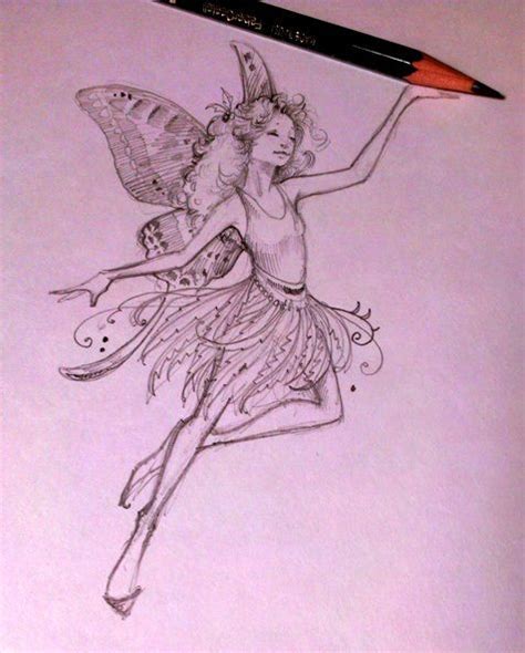 FB Fairy sketch Easy Fairy Drawing, Fly Drawing, Fairy Drawings, Angel ...