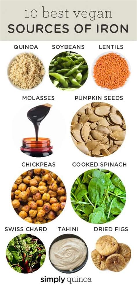 Best Vegan Sources of Iron + 10 Easy Vegan Recipes - Simply Quinoa