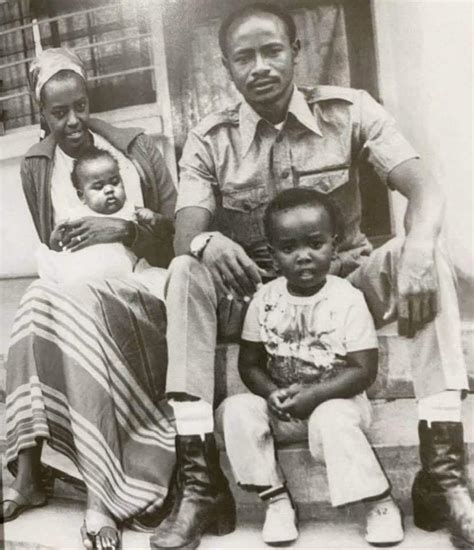 Photo: President Museveni And His Young family in 1978, Tanzania. - Our ...