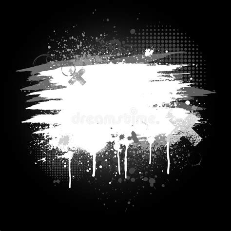 Black And White Paint Splatter Royalty Free Stock Photography - Image ...