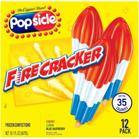 Popsicle Firecracker Ice Pops 12 Count, 19.1 oz - Ralphs