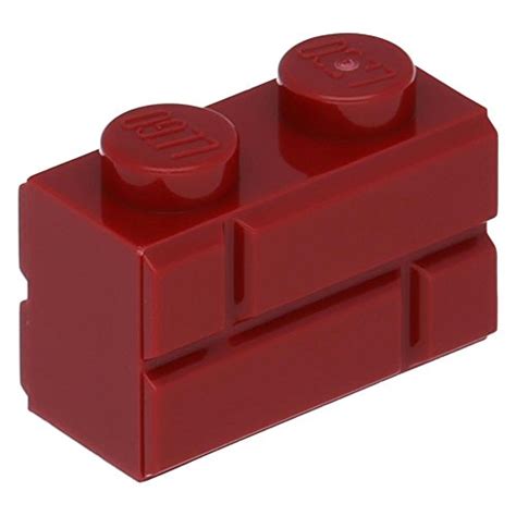 Buy LEGO Items Dark Red Masonry Brick Wall 1x2 1 x 2 Bricks x10 Loose Online at desertcartUAE