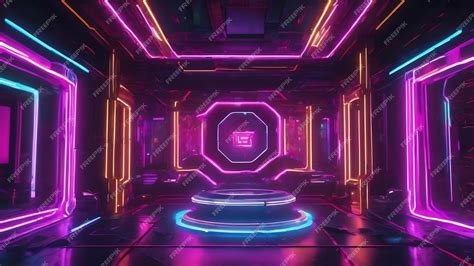 Premium AI Image | 3d illustration renderinggaming gamer background abstract wallpapercyberpunk ...