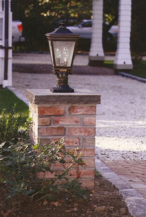 Brick column | Brick columns driveway, Brick columns, Brick driveway