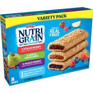 Nutri-Grain Soft Baked Breakfast Bar Variety Pack, 8 ct Ingredients - CVS Pharmacy