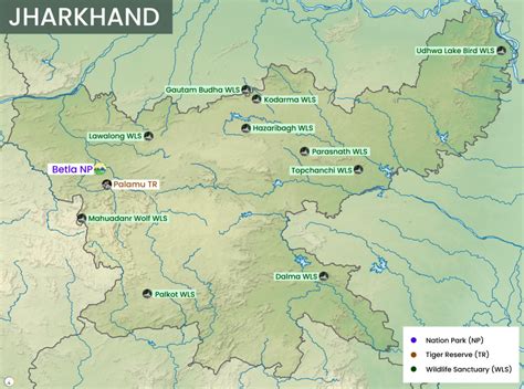 Jharkhand National Parks, Tiger Reserves, Wildlife Sanctuaries & Ramsar ...