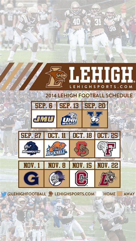 Lehigh football schedule for iPone backgrounds. Save here! | Lehigh ...