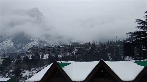 Awesome Manali snow view - YouTube