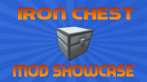 Minecraft Iron Chest Mod Showcase - YouTube