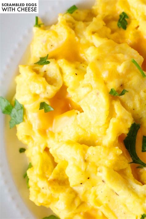 Scrambled Eggs With Cheese - The Anthony Kitchen