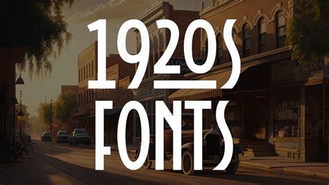 14 Vintage 1920s Fonts Straight from the Roaring Twenties - YouTube