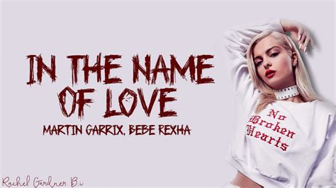 Martin Garrix & Bebe Rexha - In The Name Of Love (Lyrics) - YouTube Music