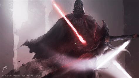 Darth Vader vs Ahsoka Tano by DarthTemoc on DeviantArt