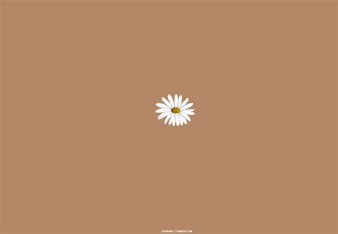 25 Brown Aesthetic Wallpaper for Laptop : Daisy 1 - Fab Mood | Wedding ...