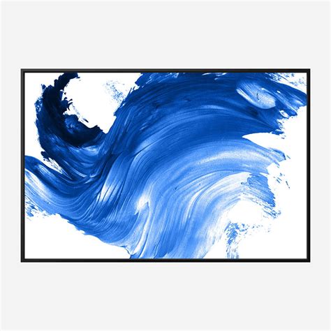 Blue Swirl Abstract Wall Art