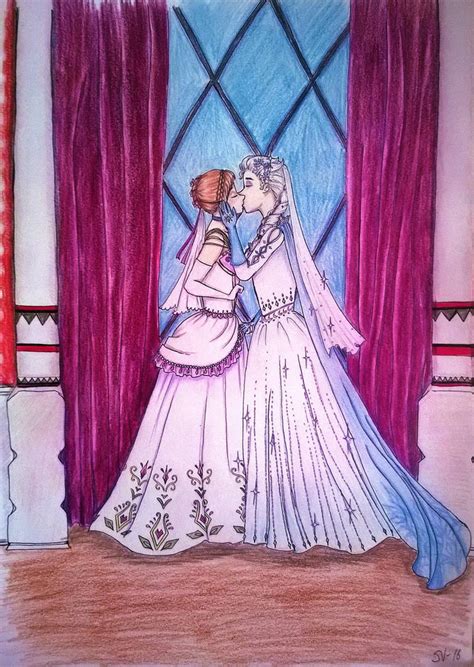 Elsa and Anna Wedding by AcolyteNaerina on DeviantArt