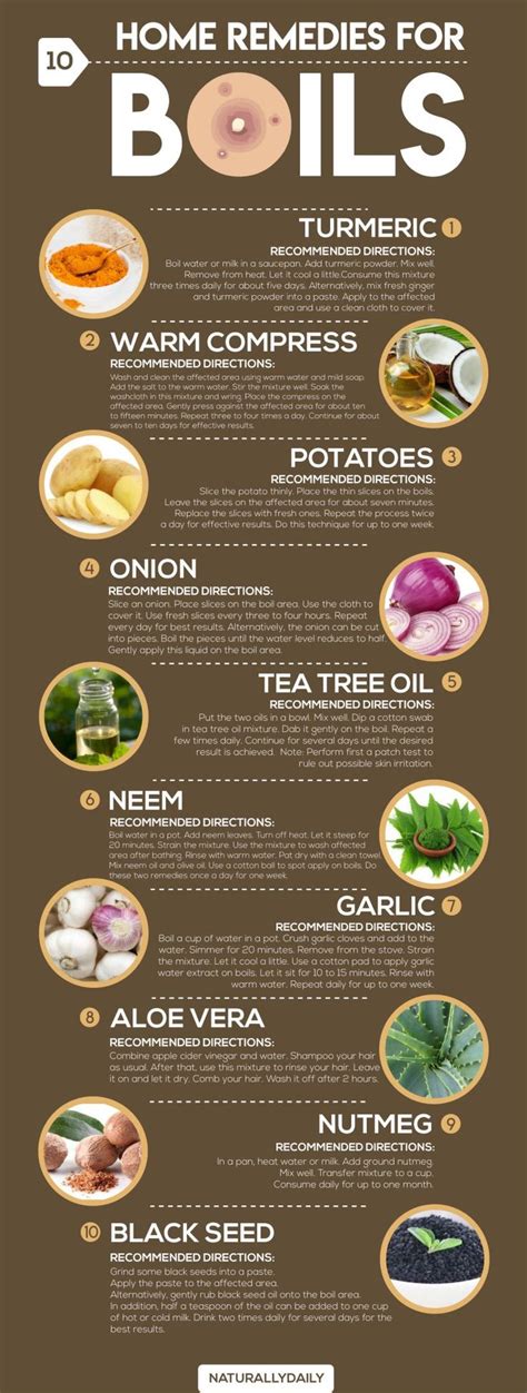 get rid of boils fast infographics | Home remedies for boils, Remedies for boils, Remedies