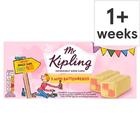 Mr Kipling Mini Battenberg Cakes 5 Pack, £0.82 at Tesco