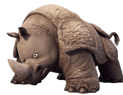 Rhino the Jungle Bunch transparent PNG - StickPNG